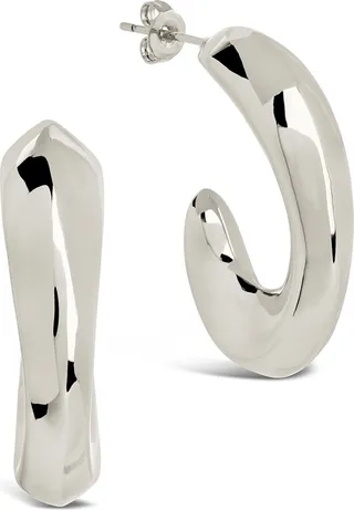 Lourdes Tube Hoop Earrings