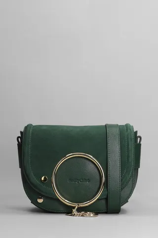 Mara Shoulder Bag In Green Leather