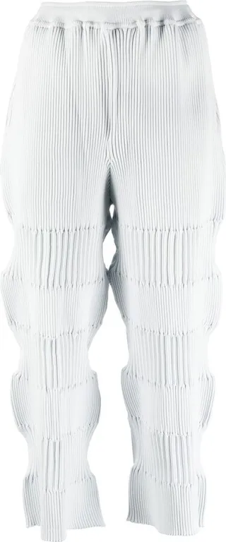 Pleated Cropped Trousers