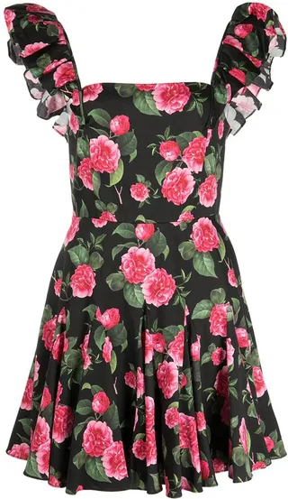 Ginny godet mini dress
