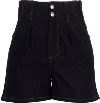 Philosophy Di Lorenzo Serafini Logo Embroidered Deinm Shorts