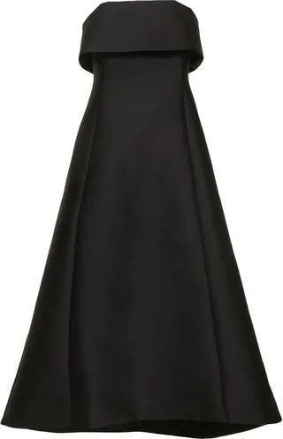 A-line wool blend midi dress