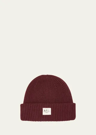 Men's Ribbed Wool Beanie