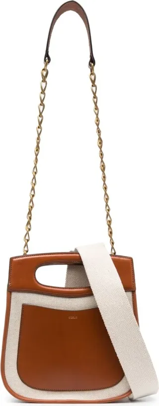 Cut-Out Handles Tote Bag