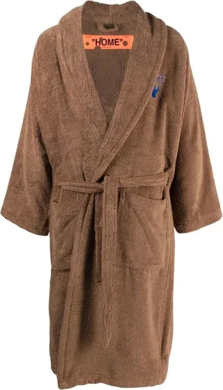 Hands Off cotton dressing gown