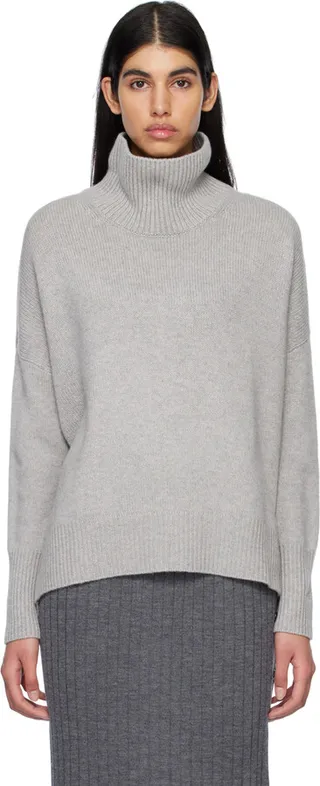 LISA YANG Gray 'The Heidi' Turtleneck