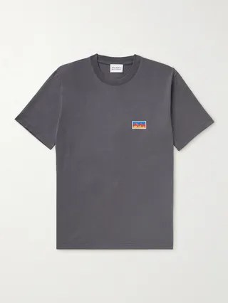+ Geoff McFetridge Johannes Mountains Logo-Appliquéd Organic Cotton-Jersey T-Shirt