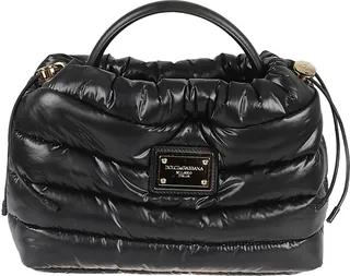 Logo Plaque Padded Tote