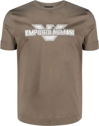 logo-print detail T-shirt