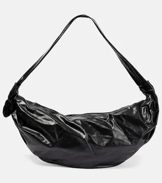 Croissant Large leather shoulder bag