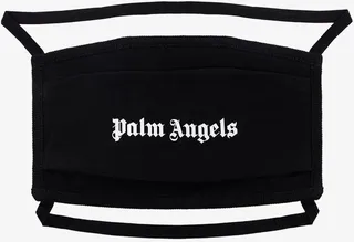 Black Logo Cotton Face Mask