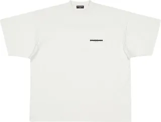 Balenciaga Cotton Logo Oversized T-Shirt