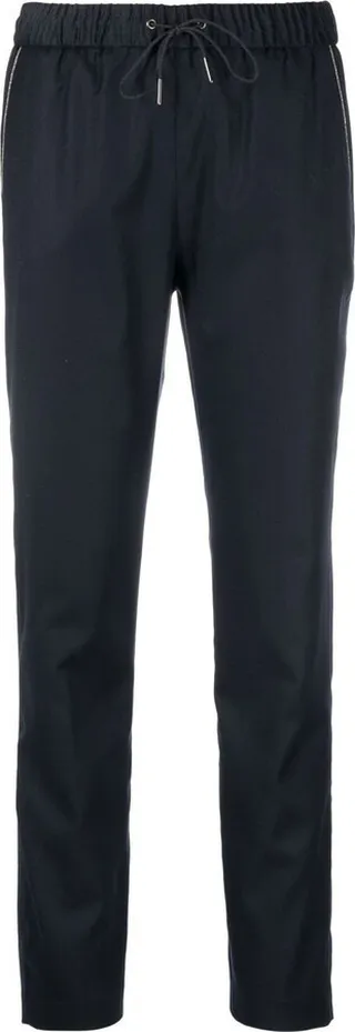 Drawstring Straight-Leg Trousers