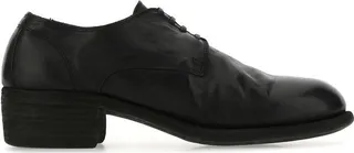Guidi Block Heel Lace-Up Shoes