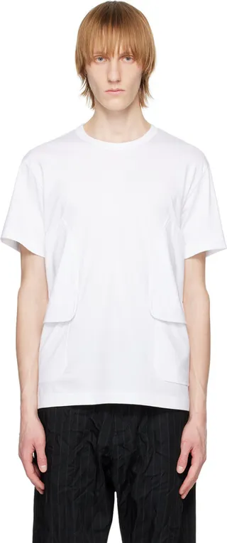 Comme des Garçons Homme Deux White Pockets T-Shirt