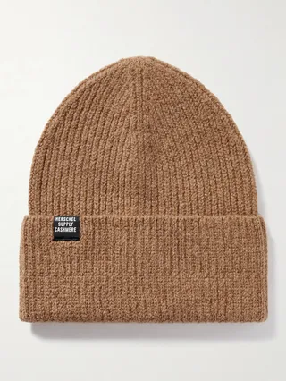 Cardiff Ribbed Wool and Cashmere-Blend Beanie