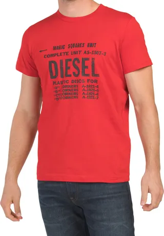 Distressed Graphic Logo Tee