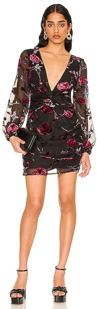 Ava Deep V Dress