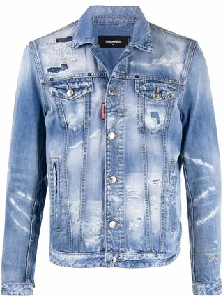 Distressed Denim Jacket