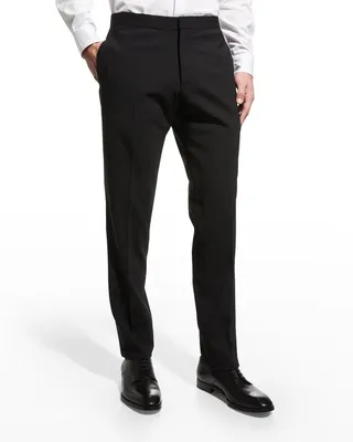 Men's Basic Wool Tuxedo Pants
