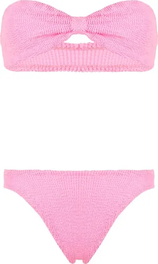 Jean crinkle bikini set