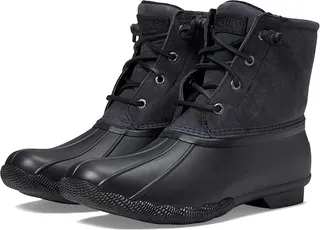 Sperry Saltwater Core Leather (Black) Women's Boots