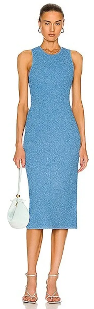 GALVAN Selene Dress in Blue