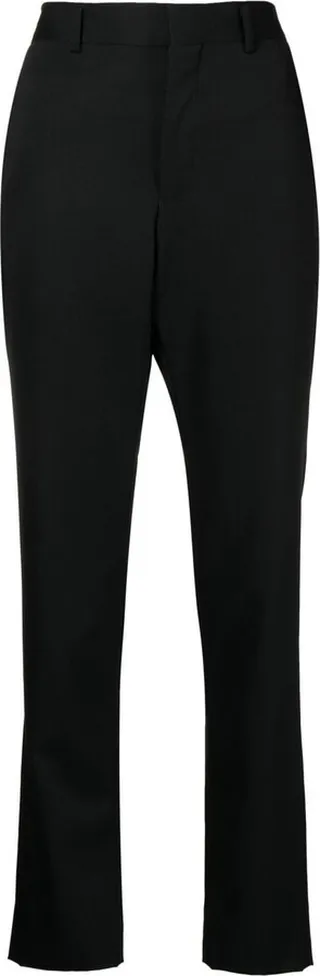 High-Waisted Straight-Leg Trousers