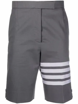 4-Bar stripe tailored shorts