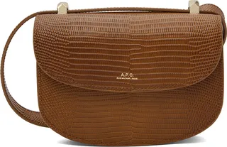 A.P.C. Brown Mini Geneve Bag