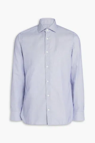 Cotton-jacquard shirt