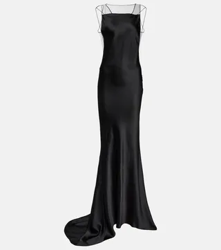Satin gown