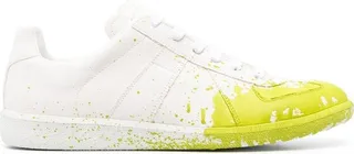 Replica Paint-Splatter low-top sneakers