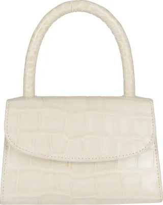 By Far Mini Embossed Tote Bag