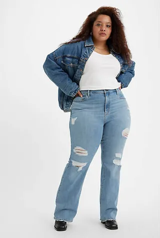 Levi's 725 High Rise Bootcut Women's Jeans (Plus Size) - Crushed It