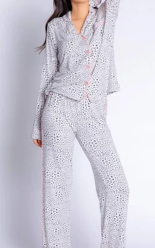 Modal Basics Pajama Pj Set in Oatmeal