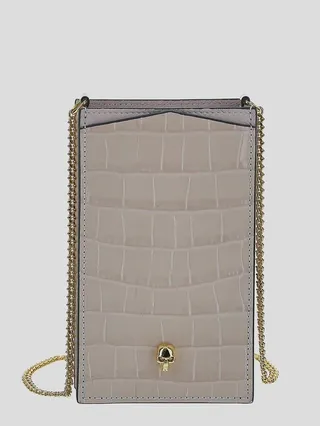 Alexander McQueen Embossed Skull Mini Crossbody Bag