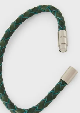 Plaited leather bracelet