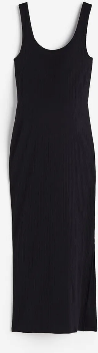MAMA Ribbed Sleeveless Dress