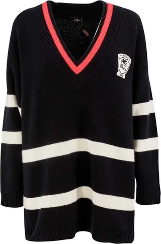 Etro Striped V-Neck Jumper