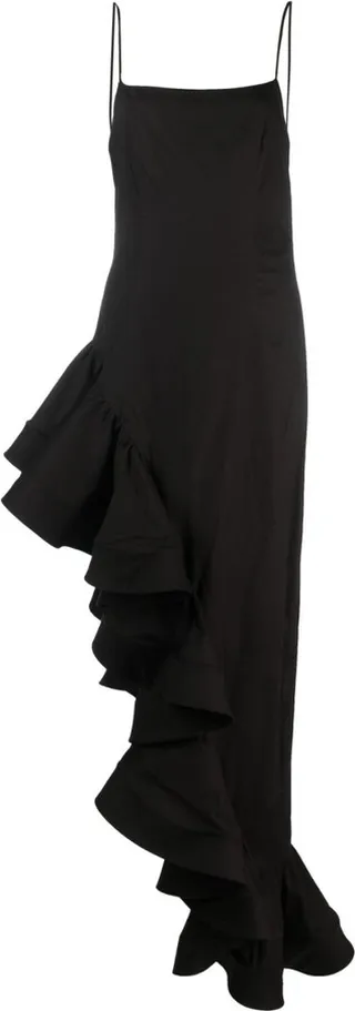Ruffled Asymmetric Dress
