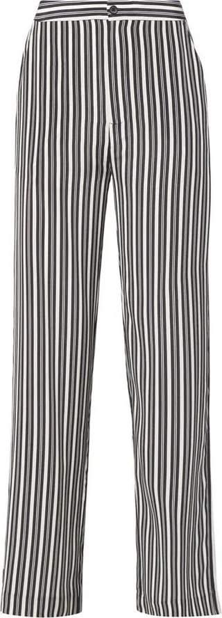 Striped Straight-Leg Trousers