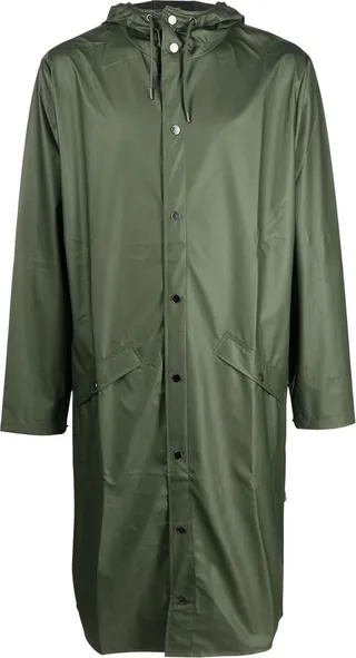 Drawstring Hood Raincoat