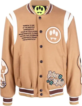 Logo-Patch Bomber Jacket