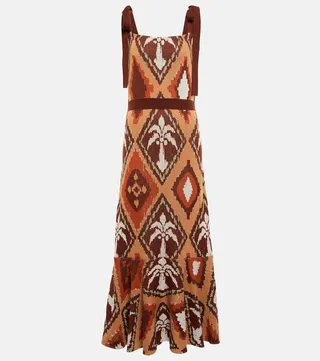 Nymph Secrets printed cotton midi dress