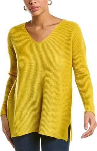 EILEEN FISHER V-Neck Cashmere Pullover