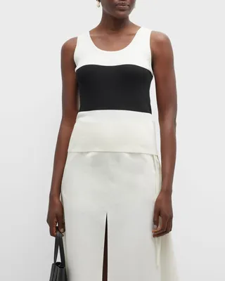 Show Contrast Stripe Tank Top
