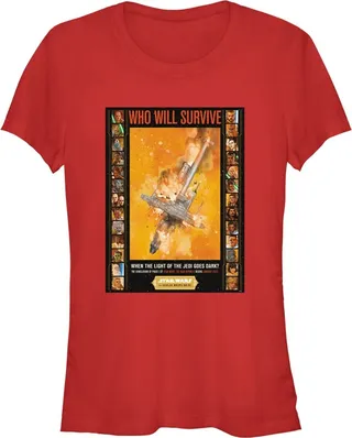 Junior's Star Wars The High Republic The Disaster Poster T-Shirt - Red - Large