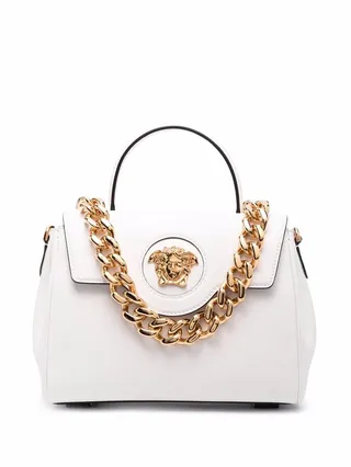 La Medusa leather tote bag