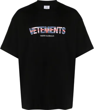 logo-print cotton T-shirt